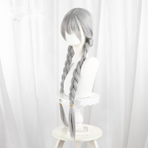 Judy Hopps Silver Gray Twin Braids Cosplay Wig for Zootopia 2 - 410A