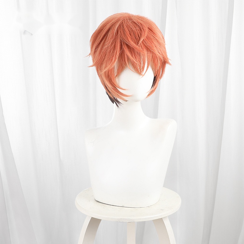 Nick Wilde Orange-red Color-block Short Cosplay Wig for Zootopia 2 - 410E - Image 2