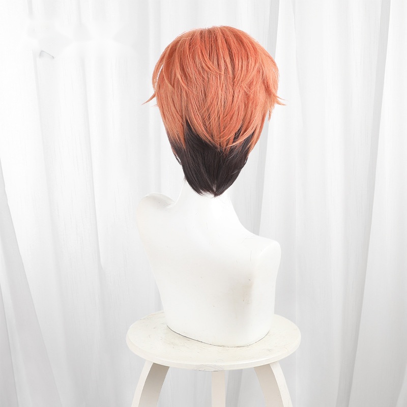 Nick Wilde Orange-red Color-block Short Cosplay Wig for Zootopia 2 - 410E - Image 4