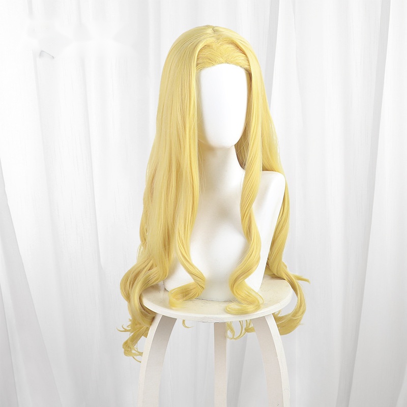 Marina Kirarazaka Golden Blonde Long Wavy Cosplay Wig for Takopi's Original Sin - 592B - Image 2