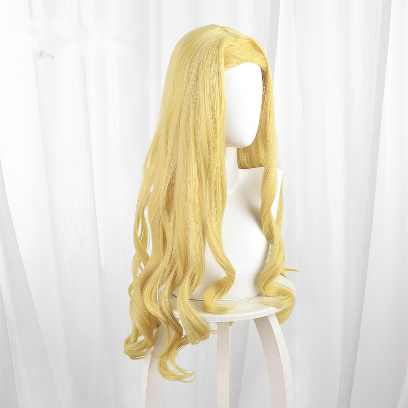 Marina Kirarazaka Golden Blonde Long Wavy Cosplay Wig for Takopi's Original Sin - 592B - Image 3
