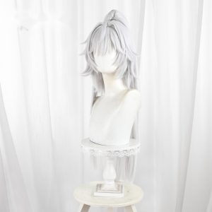 Helia Silver-white Scalp-top Clip-in Long Cosplay Wig for Honkai Impact 3rd - 397O