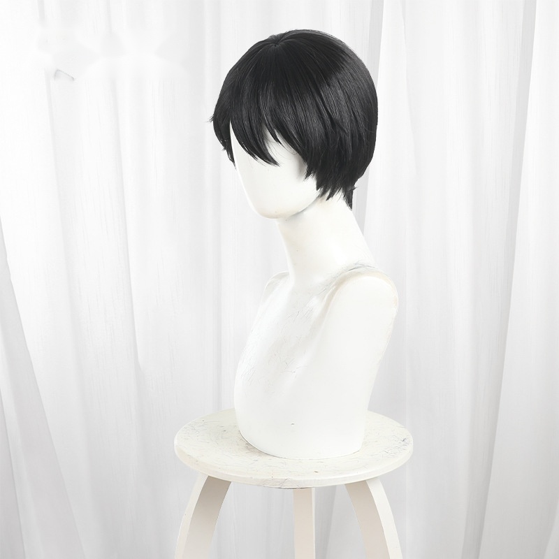 Mudano Naito Black-brown Scalp-top Short Styled Cosplay Wig for Tougen Anki - 599B