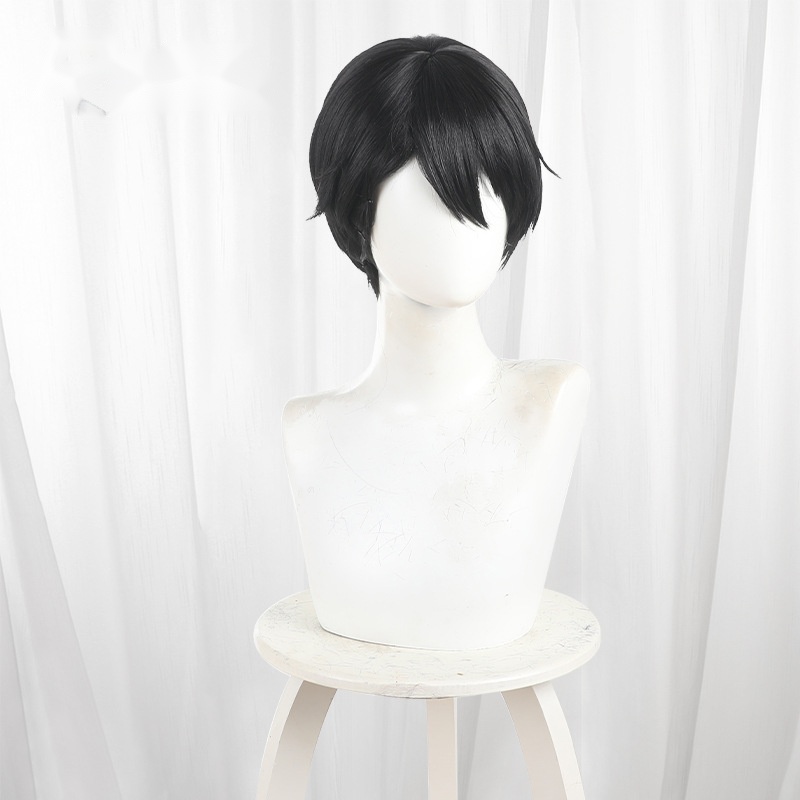 Mudano Naito Black-brown Scalp-top Short Styled Cosplay Wig for Tougen Anki - 599B - Image 2