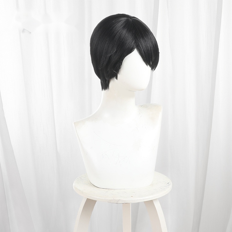 Mudano Naito Black-brown Scalp-top Short Styled Cosplay Wig for Tougen Anki - 599B - Image 3