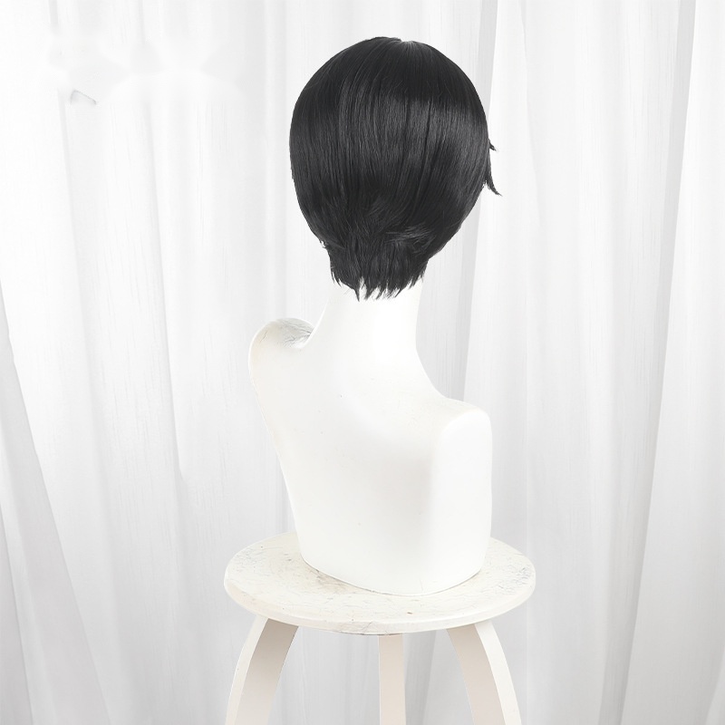 Mudano Naito Black-brown Scalp-top Short Styled Cosplay Wig for Tougen Anki - 599B - Image 4