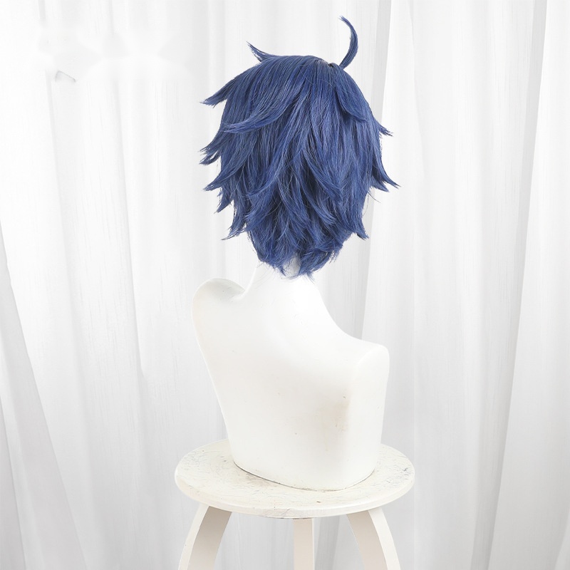 Shiki Ichinose Blue Short Flipped Cosplay Wig for Tougen Anki - 599A - Image 4