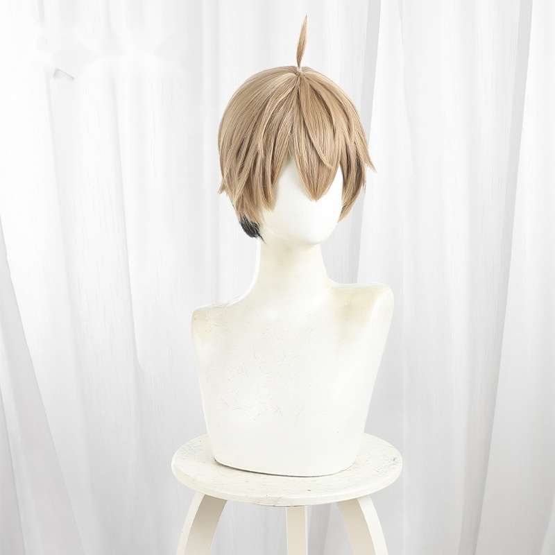 Jin Kougasaki Color-block Scalp-top Short Styled Cosplay Wig for Tougen Anki - 599C - Image 2