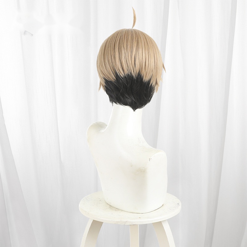 Jin Kougasaki Color-block Scalp-top Short Styled Cosplay Wig for Tougen Anki - 599C - Image 4