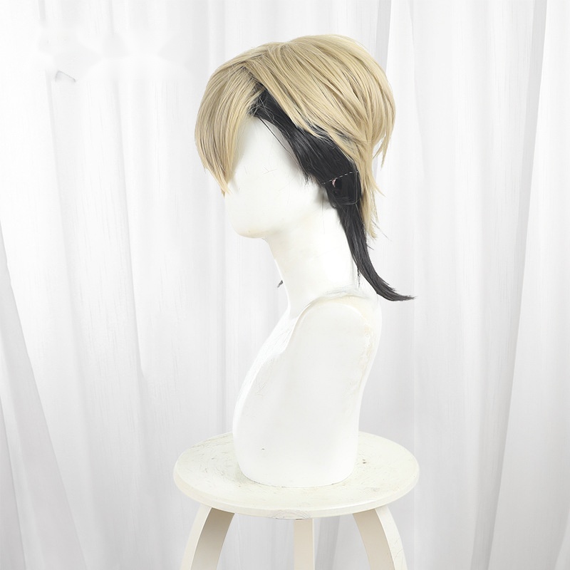 Zanka Color-block Short Wolf Cut Styled Cosplay Wig for Gachiakuta - 597B