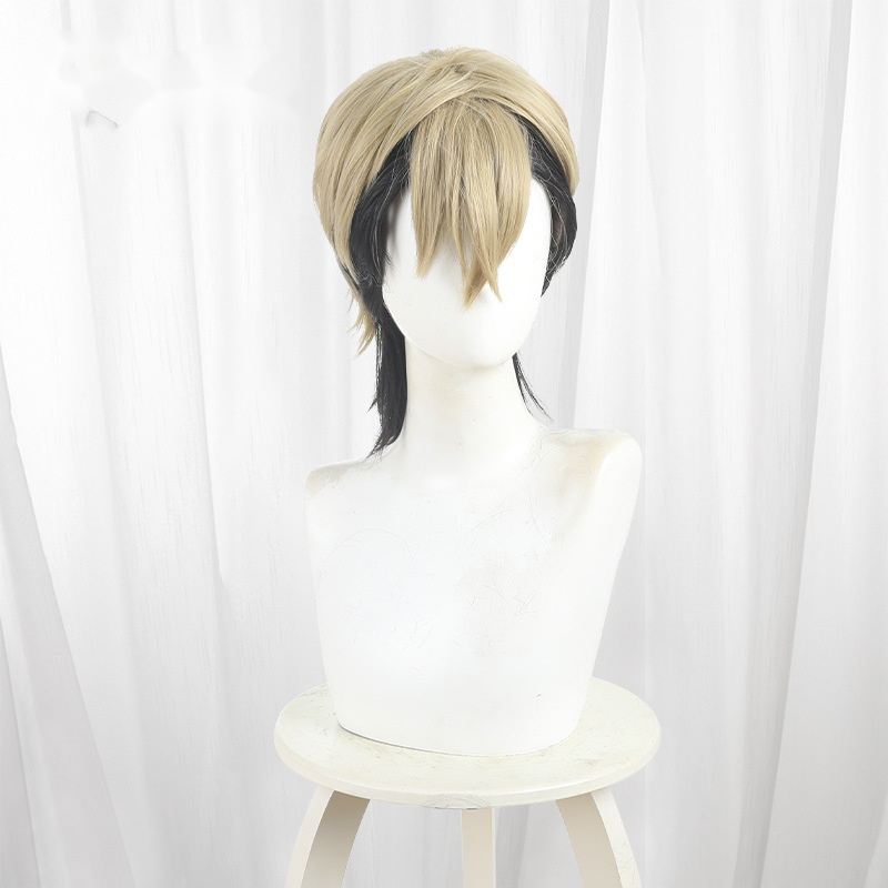 Zanka Color-block Short Wolf Cut Styled Cosplay Wig for Gachiakuta - 597B - Image 2