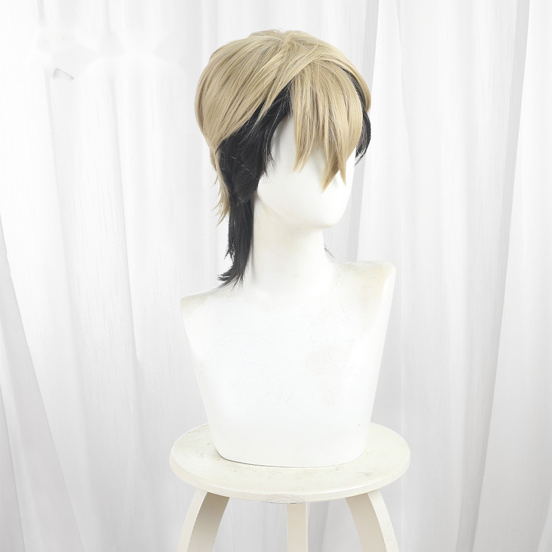 Zanka Color-block Short Wolf Cut Styled Cosplay Wig for Gachiakuta - 597B - Image 3