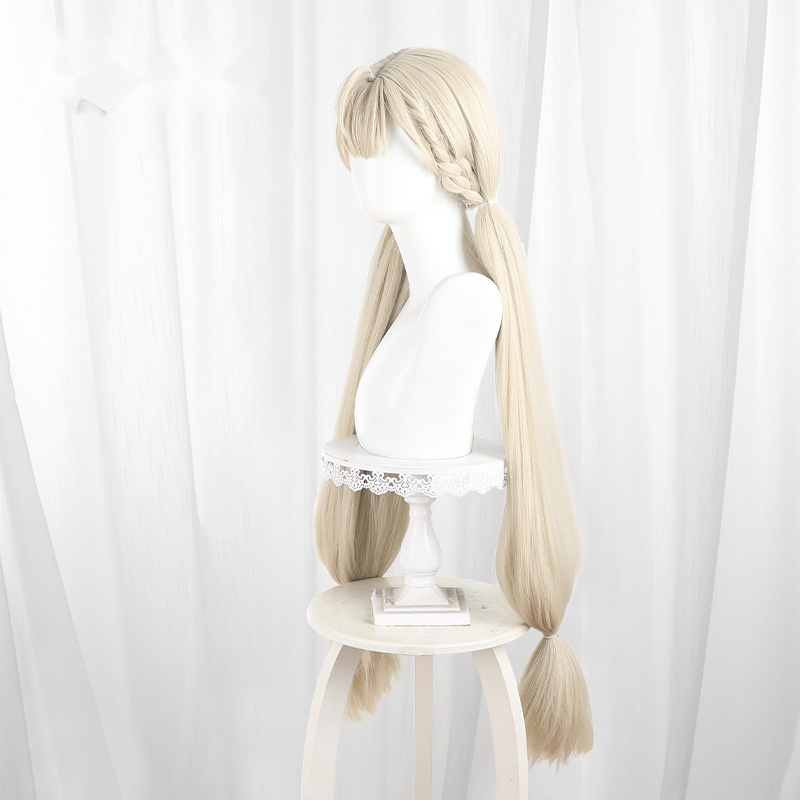 Alice Thymefield Ash Blonde Twin Ponytail Cosplay Wig for Zenless Zone Zero - 551V