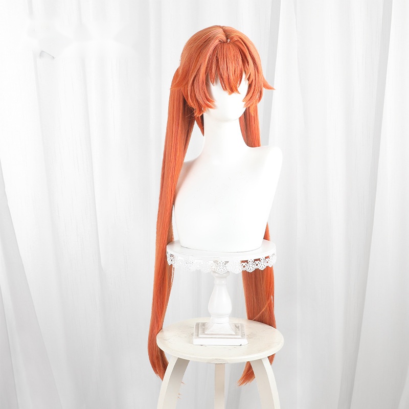 Orphie Gradient Orange Clip-in Twin Ponytail Cosplay Wig for Zenless Zone Zero - 551T - Image 2