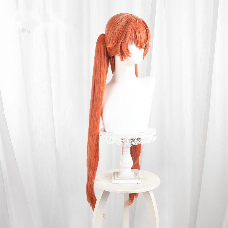 Orphie Gradient Orange Clip-in Twin Ponytail Cosplay Wig for Zenless Zone Zero - 551T - Image 3