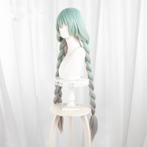 Floro Highlighted Twin Braids Long Cosplay Wig for Wuthering Waves - 572N