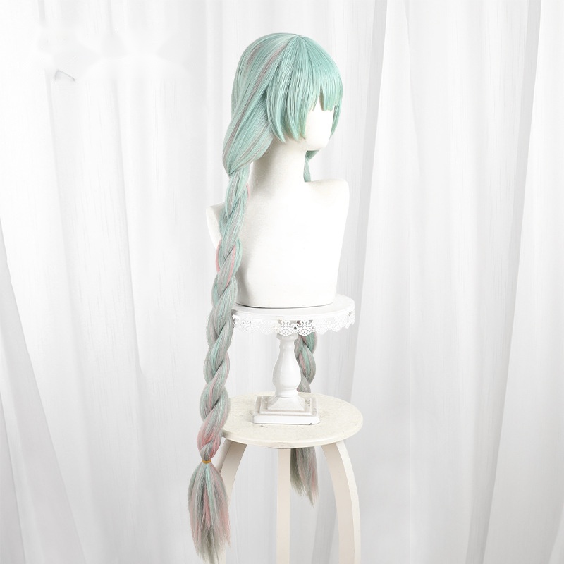 Floro Highlighted Twin Braids Long Cosplay Wig for Wuthering Waves - 572N - Image 3