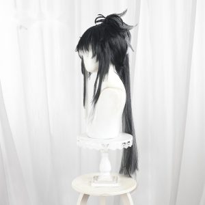 Qiuyuan Gradient Clip-in Ponytail Long Cosplay Wig for Wuthering Waves - 572O