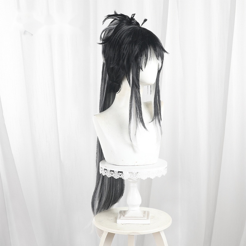 Qiuyuan Gradient Clip-in Ponytail Long Cosplay Wig for Wuthering Waves - 572O - Image 3