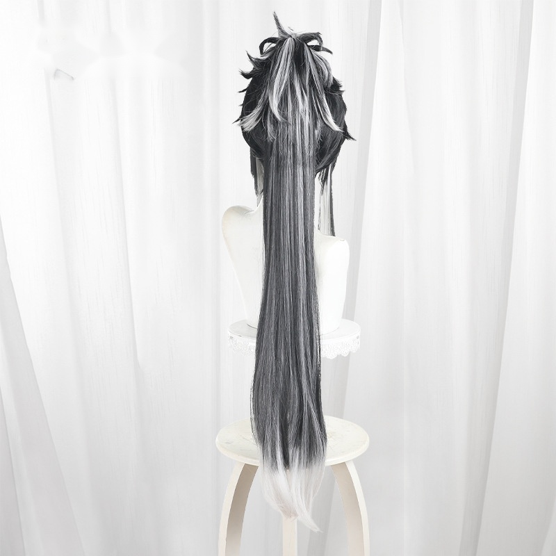 Qiuyuan Gradient Clip-in Ponytail Long Cosplay Wig for Wuthering Waves - 572O - Image 4