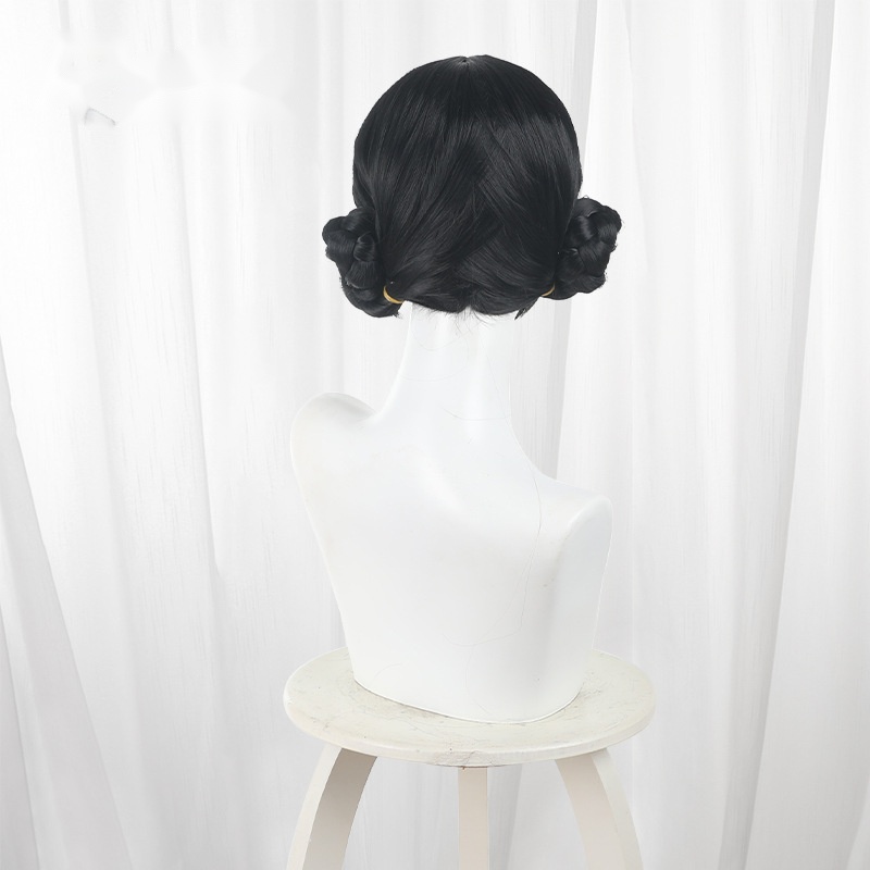 Zoey Double Bun Styled Cosplay Wig for KPop Demon Hunters - 604C - Image 4