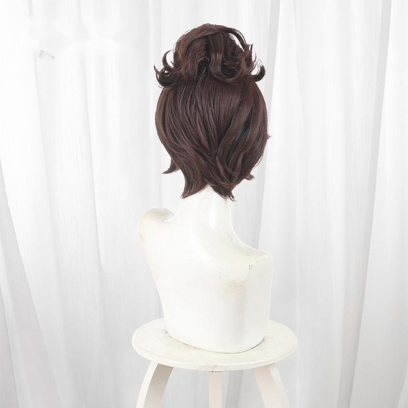 Gardener Brown Clip-in Short Flipped Cosplay Wig for Identity V - 476MH - Image 4