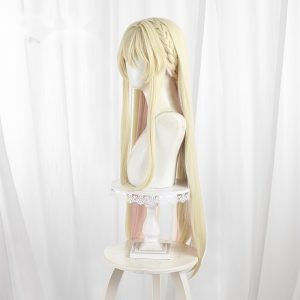 Mai Ouzuka Color-block Scalp-top Long Straight Braided Cosplay Wig for There's No Freaking Way I'll Be Your Lover - 603