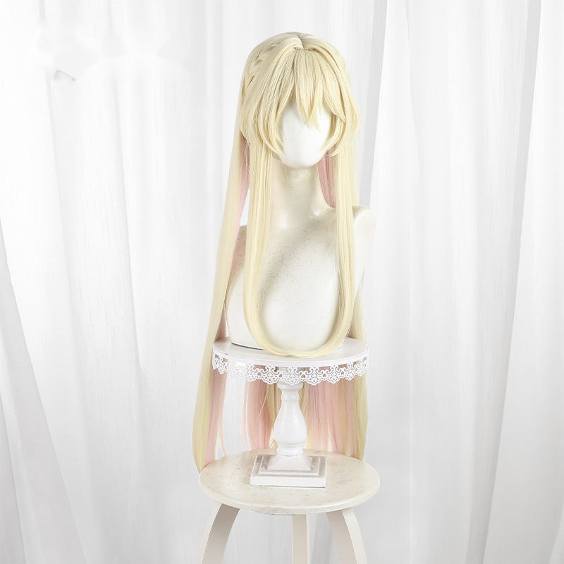 Mai Ouzuka Color-block Scalp-top Long Straight Braided Cosplay Wig for There's No Freaking Way I'll Be Your Lover - 603 - Image 2