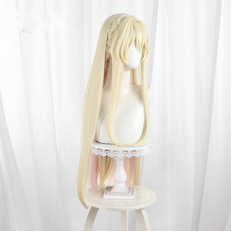 Mai Ouzuka Color-block Scalp-top Long Straight Braided Cosplay Wig for There's No Freaking Way I'll Be Your Lover - 603 - Image 3