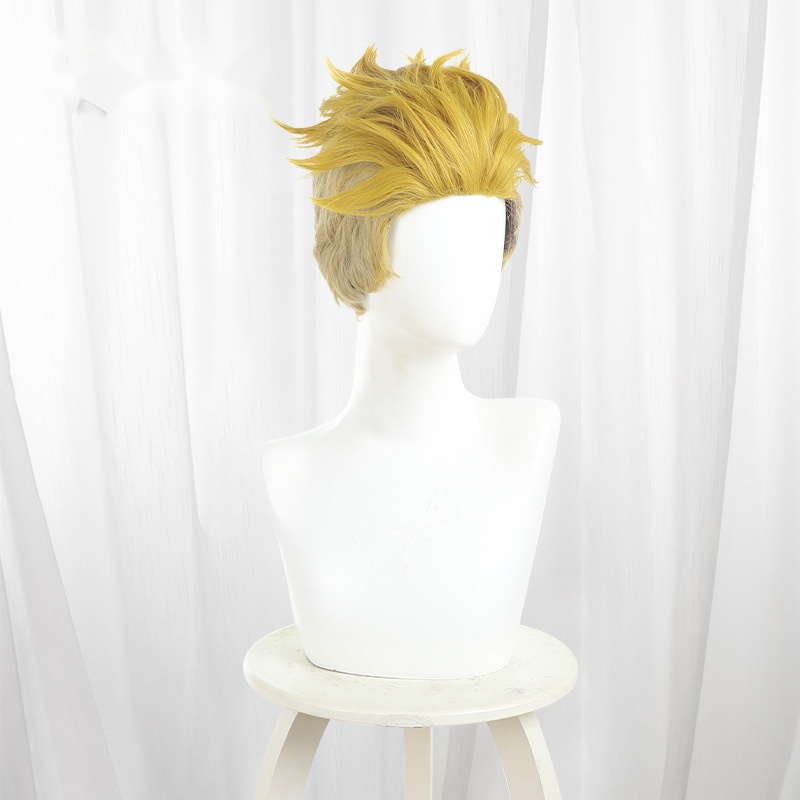 Enjin Color-block Short Flipped Spiked Cosplay Wig for Gachiakuta - 597C - Image 2