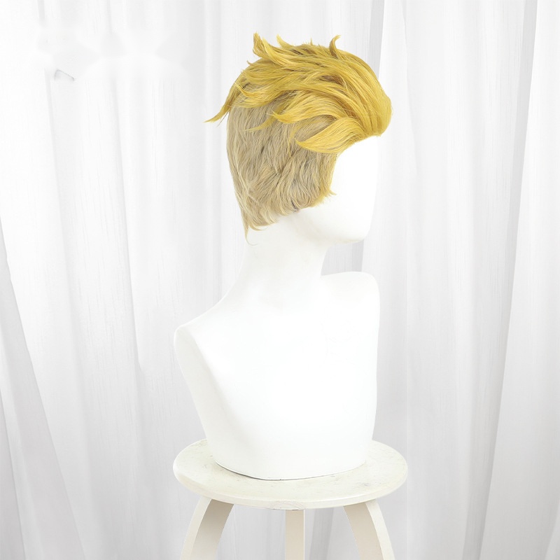 Enjin Color-block Short Flipped Spiked Cosplay Wig for Gachiakuta - 597C - Image 3