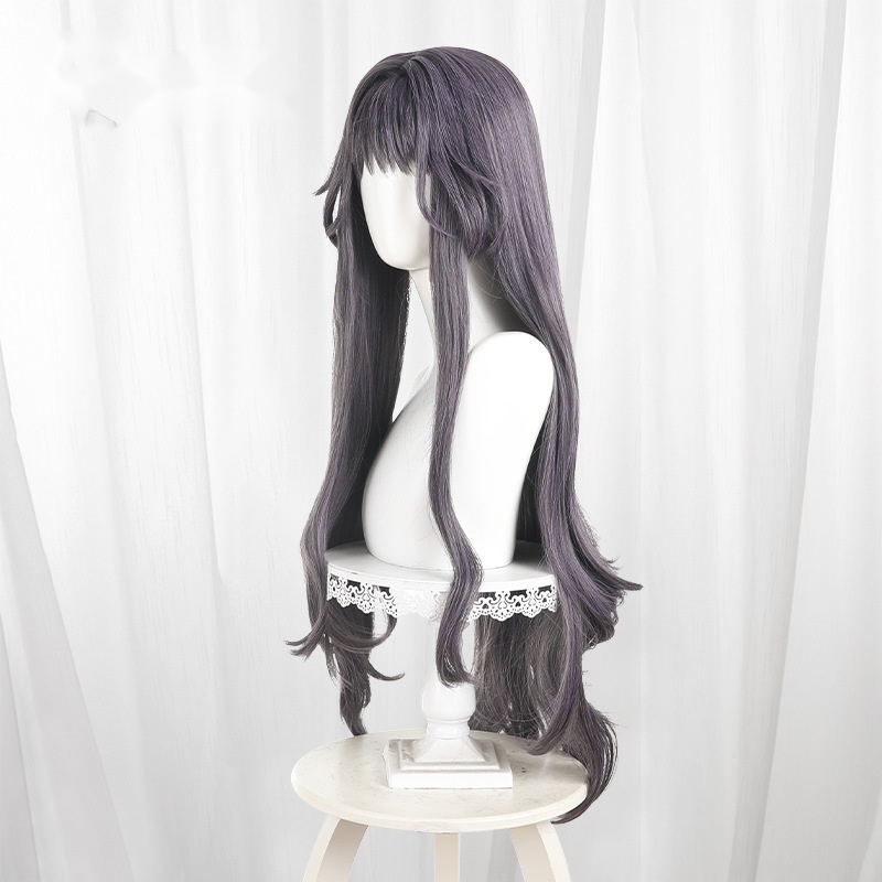 Kaoruko Waguri Dusty Purple Long Wavy Cosplay Wig for The Fragrant Flower Blooms with Dignity - 600B