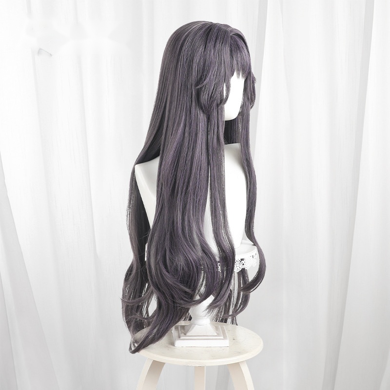 Kaoruko Waguri Dusty Purple Long Wavy Cosplay Wig for The Fragrant Flower Blooms with Dignity - 600B - Image 3