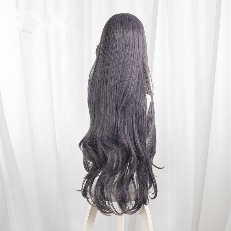 Kaoruko Waguri Dusty Purple Long Wavy Cosplay Wig for The Fragrant Flower Blooms with Dignity - 600B - Image 4