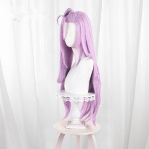 Aino Pink-purple Long Flipped Styled Cosplay Wig for Genshin Impact - 539I