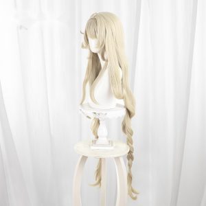 Alice Ash Blonde Blonde Braided Long Wavy Cosplay Wig for Genshin Impact - 605A