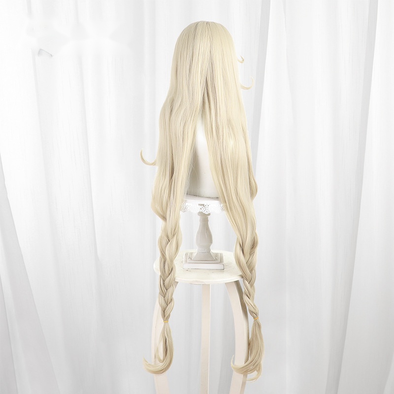 Alice Ash Blonde Blonde Braided Long Wavy Cosplay Wig for Genshin Impact - 605A - Image 4
