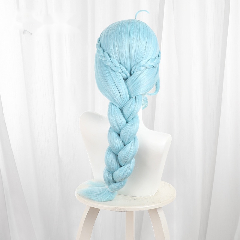 Seed Icy Blue Braided Long Cosplay Wig for Zenless Zone Zero - 551W - Image 4
