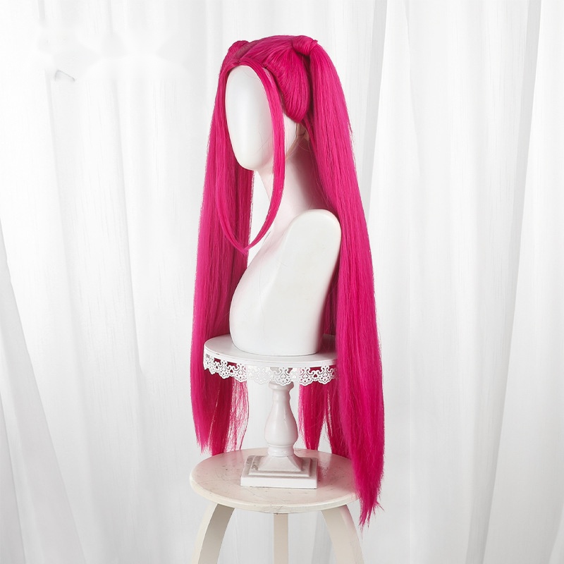 Mira Pink Twin Ponytail Long Cosplay Wig for KPop Demon Hunters