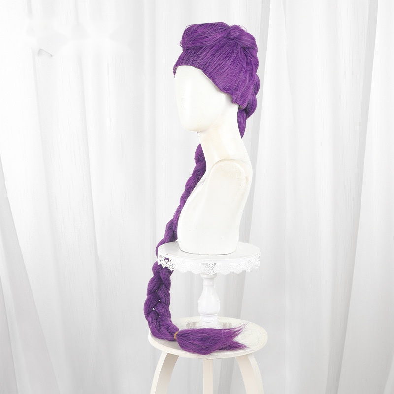 Rumi Purple Braided Long Cosplay Wig for KPop Demon Hunters