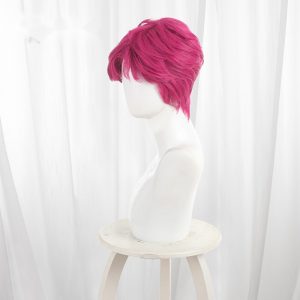 Abby Pink Short Flipped Teased Cosplay Wig for KPop Demon Hunters - 604E