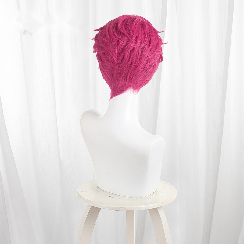 Abby Pink Short Flipped Teased Cosplay Wig for KPop Demon Hunters - 604E - Image 4