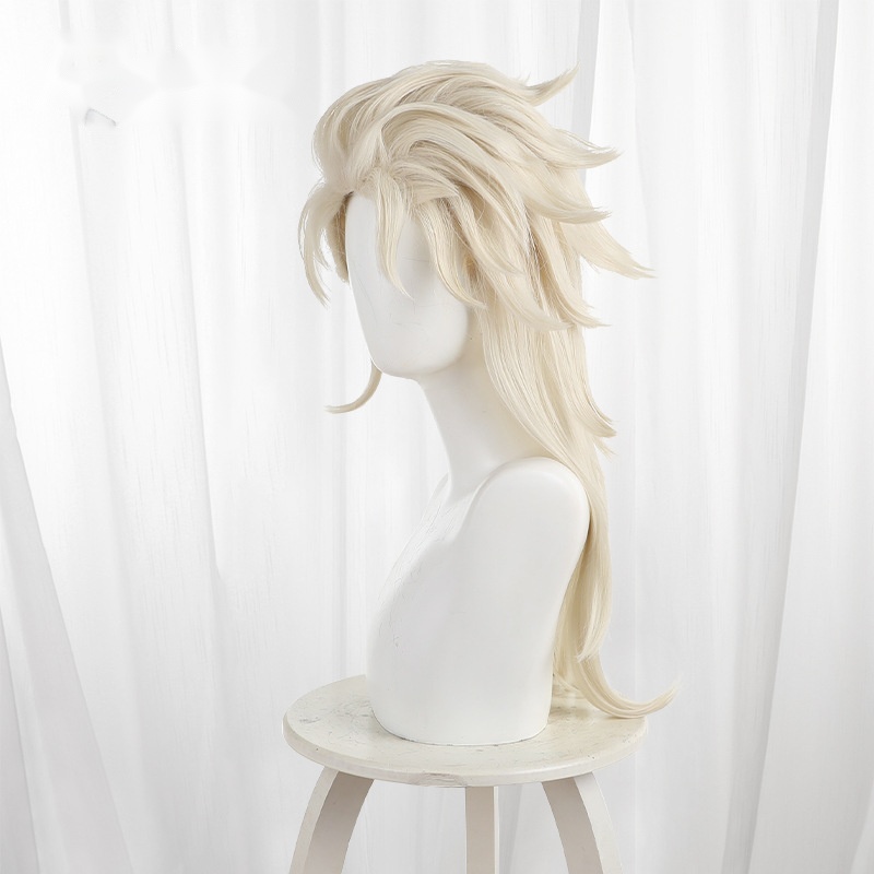 Billiard Player Light Blonde Long Wolf Cut Flipped Cosplay Wig for Identity V - 562UA