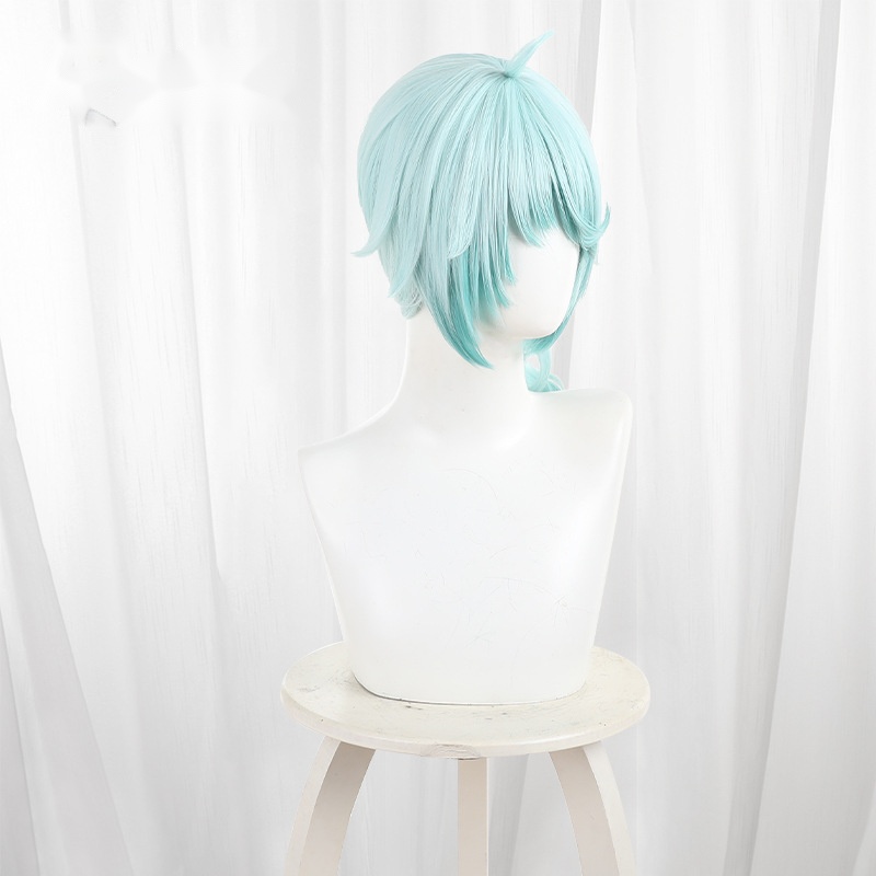 Painter Gradient Cyan Ponytail Flipped Cosplay Wig for Identity V - 476JD - Image 3