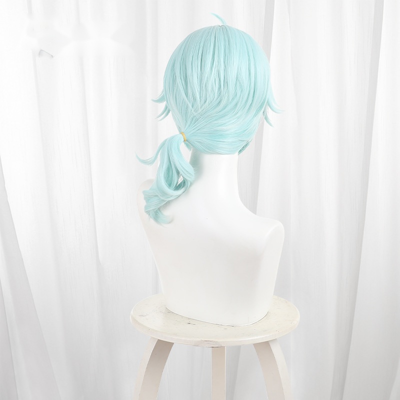 Painter Gradient Cyan Ponytail Flipped Cosplay Wig for Identity V - 476JD - Image 4