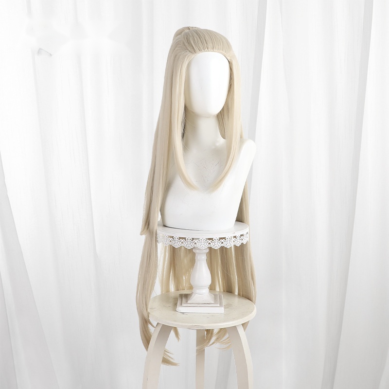 Dfeitian Ash Blonde Blonde Clip-in Long Cosplay Wig for Honkai: Nexus Anima - 607C - Image 2