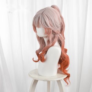 Haruka Gradient Clip-in Ringlet Curls Long Cosplay Wig for Arknights - 492W