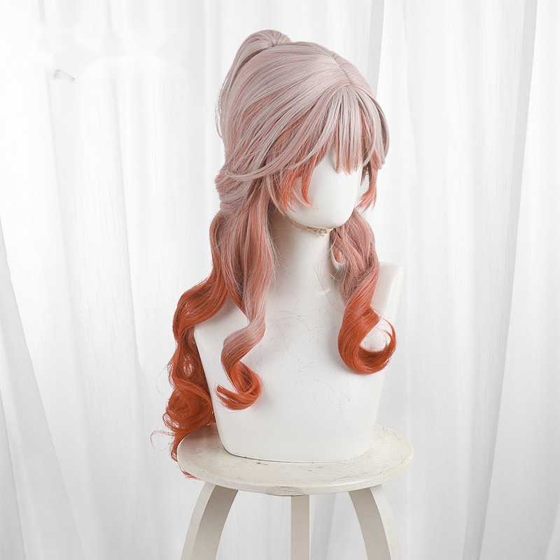 Haruka Gradient Clip-in Ringlet Curls Long Cosplay Wig for Arknights - 492W - Image 3