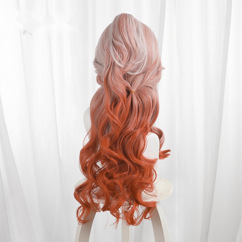 Haruka Gradient Clip-in Ringlet Curls Long Cosplay Wig for Arknights - 492W - Image 4