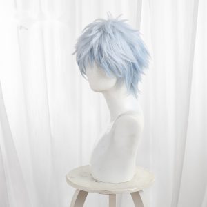 Gintoki Sakata Gradient Short Flipped Voluminous Cosplay Wig for Gintama - 608A